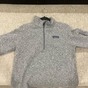 Patagonia Men's Zip-Up Sweater in Heather Gray